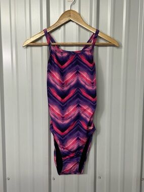 Speedo Train Tech One Piece Swimsuit Women Sporty Minimalist Athletic Swimwear